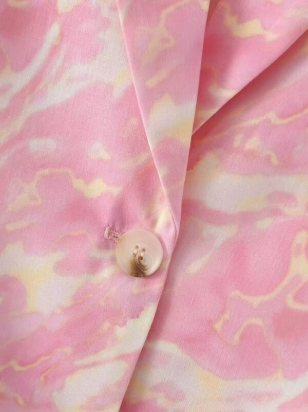 button of pink colorful blazer