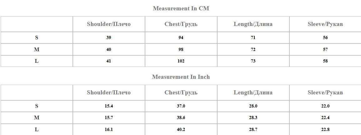 size chart of pink colorful blazer