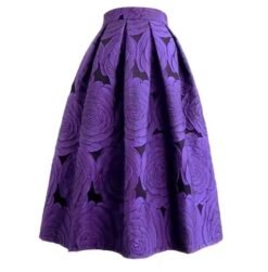 purple colorful skirt on the white background