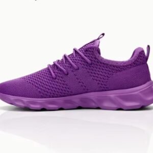 purple sneakers for women on the white background