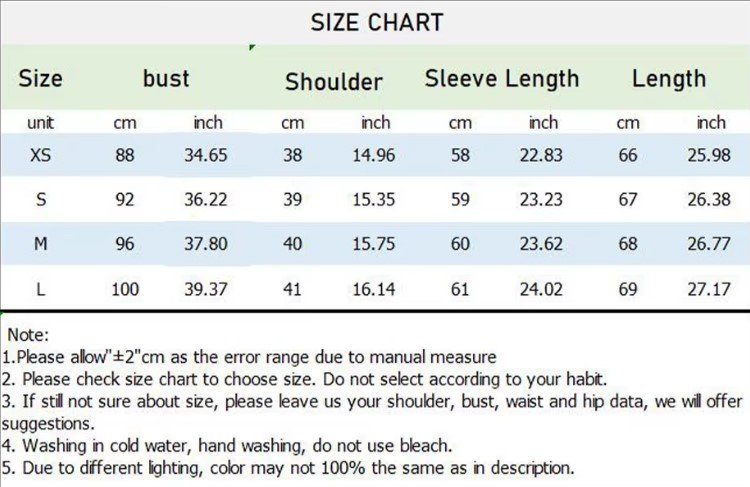 size chart of red blazer