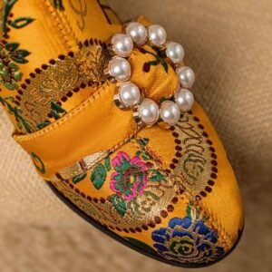 decorations of colorful embroidery boots