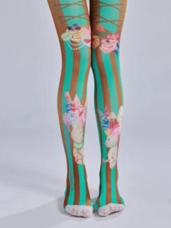 bottom part and material of sweet colorful tights