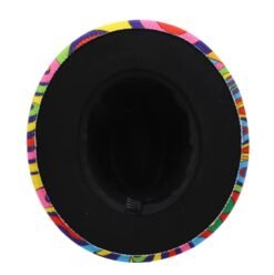 inner side of colorful hat on the white background