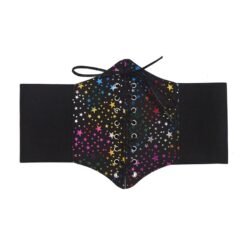 colorful lace up belt on the white background