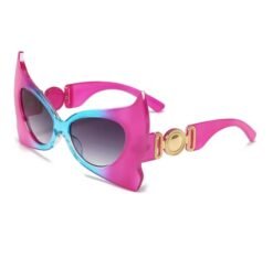 colorful party sunglasses on the white background