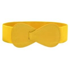 yellow colorful waistband on the white background
