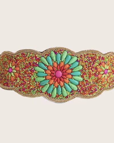 multicolored belt on the white background