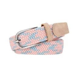 pastel colorful belt on the white background