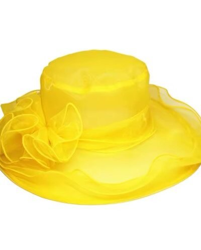 yellow royal colorful hat on the white background