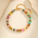 colorful bracelet for women on the white surface