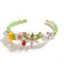 colorful hawaii bracelet on the white background
