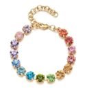 shiny colorful bracelet on the white background