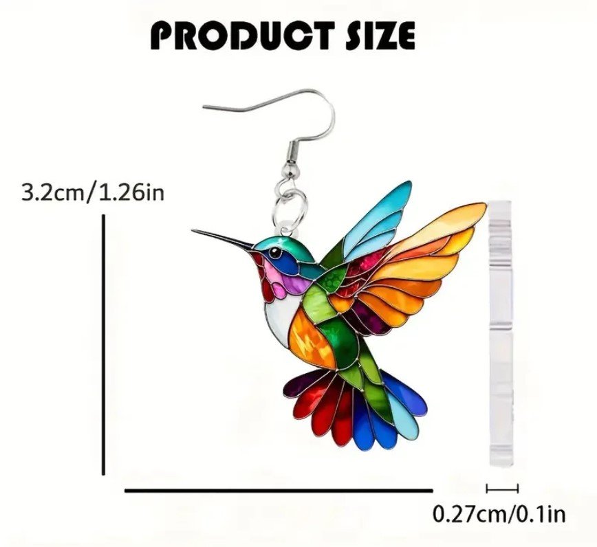 size and weigth of colorful earrings for women